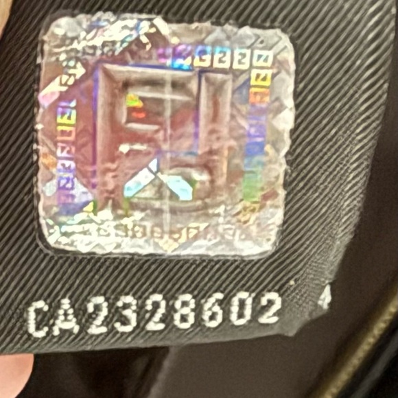 FENDI Logo Handbag, Like NEW w/ dust jacket, Fendi logo Hologram verified - Picture 7 of 8